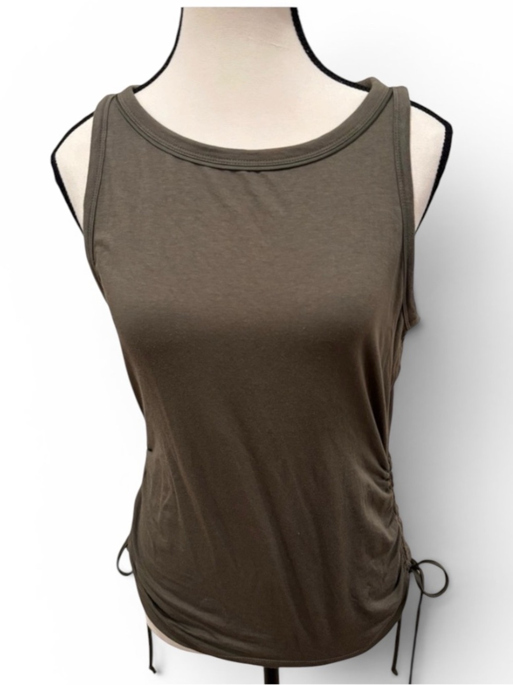 WHBM Women’s Sleeveless Top in Olive Green, S